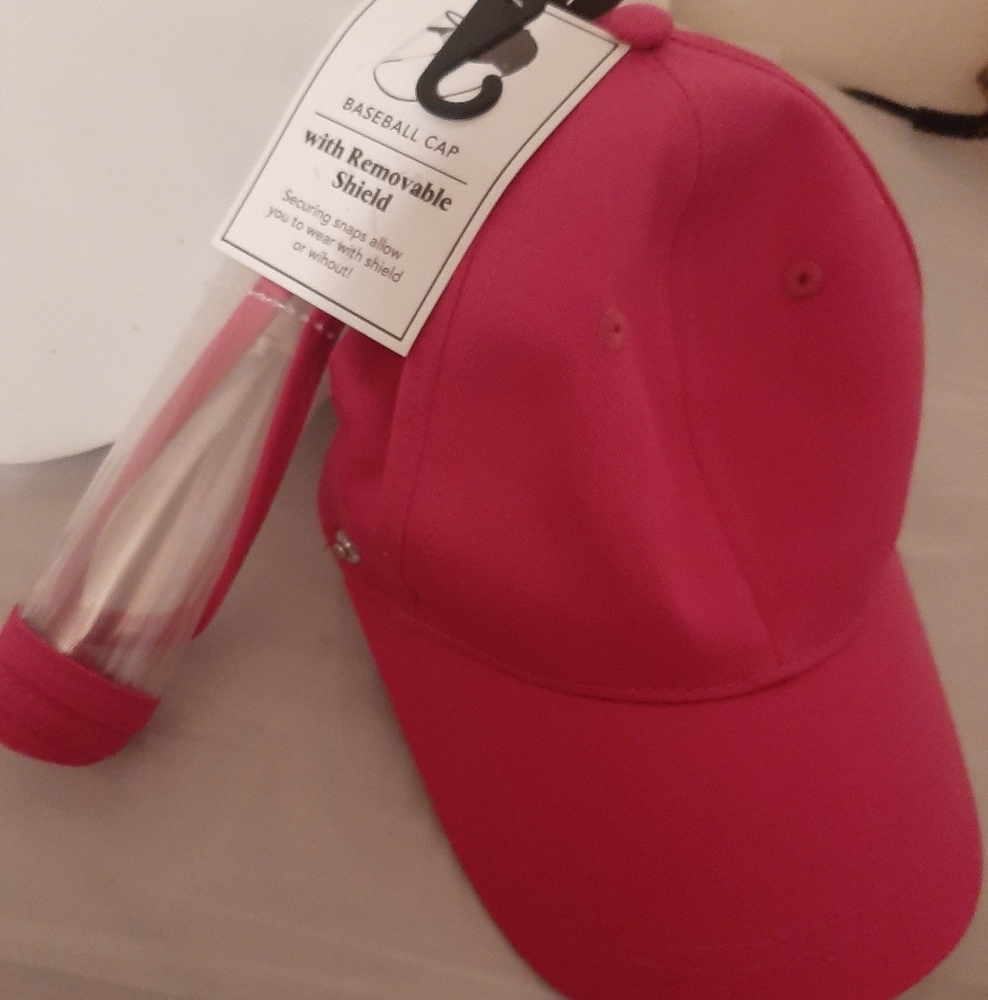 NWT Baseball Cap with Removable Shield